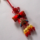 刺繍小物 つるし飾り　刺繍ミニ皇帝服 中国雑貨（全7色）