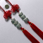 美しい玉彫刻中国結びつるし飾り