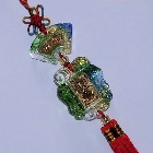 美しいラピスラズリ（瑠璃）結びつるし飾り中国雑貨★ 幸せを呼ぶ 風水 開運 癒しグッズ インテリア 置物