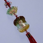 美しいラピスラズリ（瑠璃）結びつるし飾り中国雑貨★ 幸せを呼ぶ 風水 開運 癒しグッズ インテリア 置物