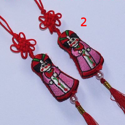 手芸刺繍携帯ストラップ