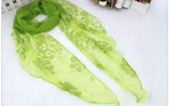 美しい田園小花柄スカーフ（全8色）・レディース用シルク調スカーフ・激安中国雑貨