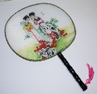 中国伝統柄　古典宮 扇子